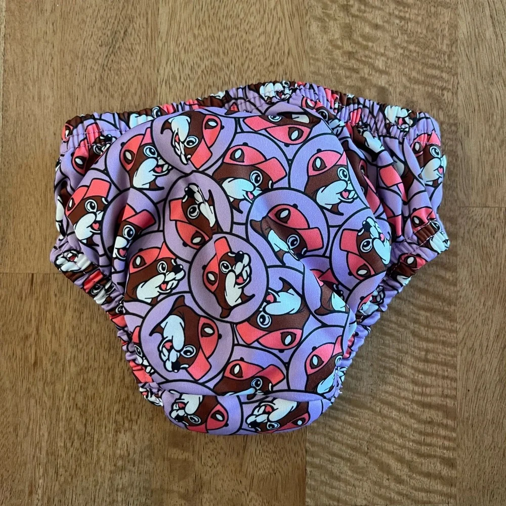 Buc-ee’s Print Diaper Cover - Purple